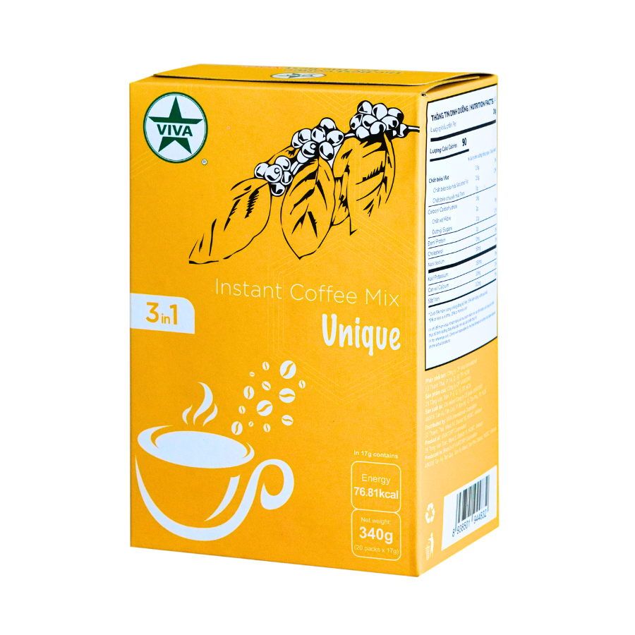 Alternative view of Cà Phê Viva 3in1 Đậm Đặc Trưng – Hộp 20 Gói X 17G