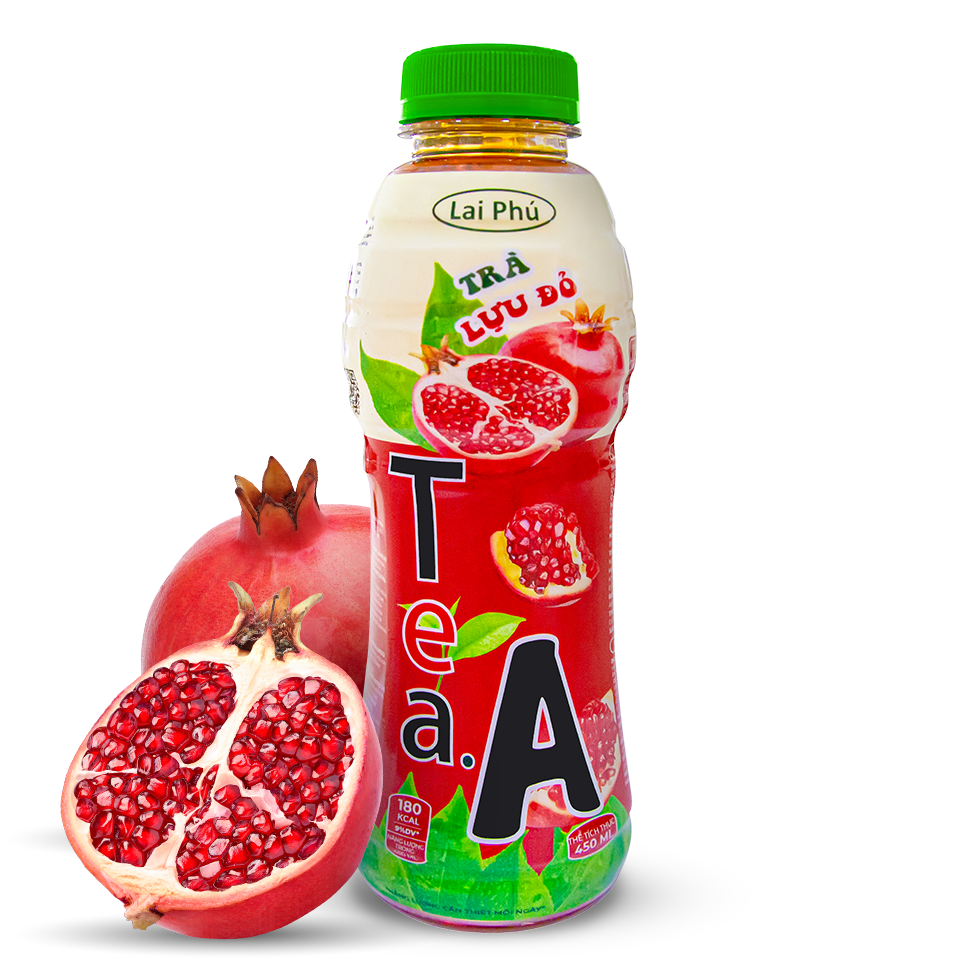 Trà Lựu Đỏ Tea.A Chai 450ml