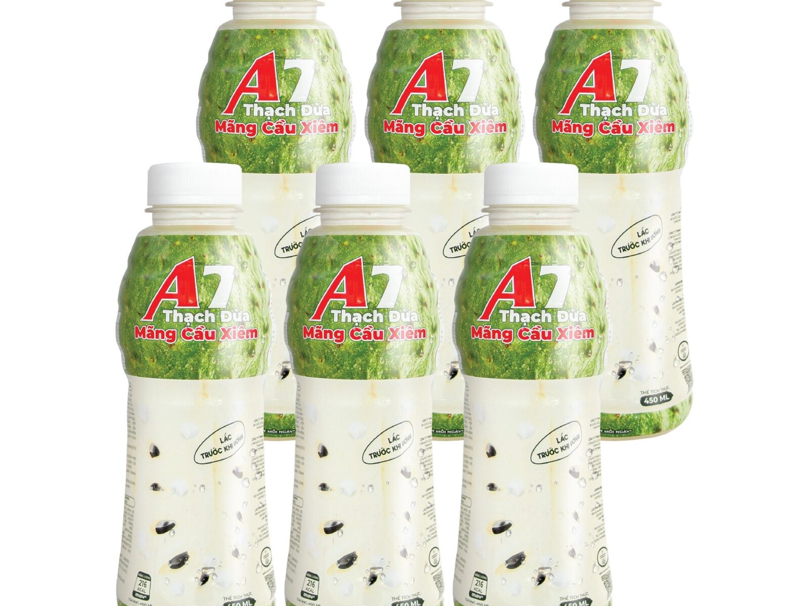 Alternative view of Nước Mãng Cầu Xiêm Thạch Dừa A7 450ml